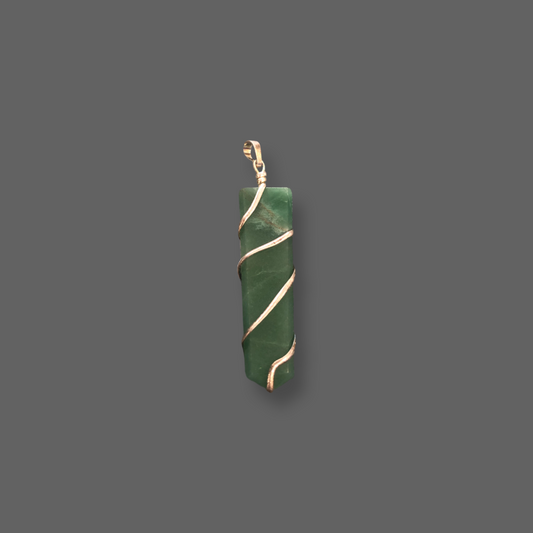 Green Aventurine Gold Plated Pendant