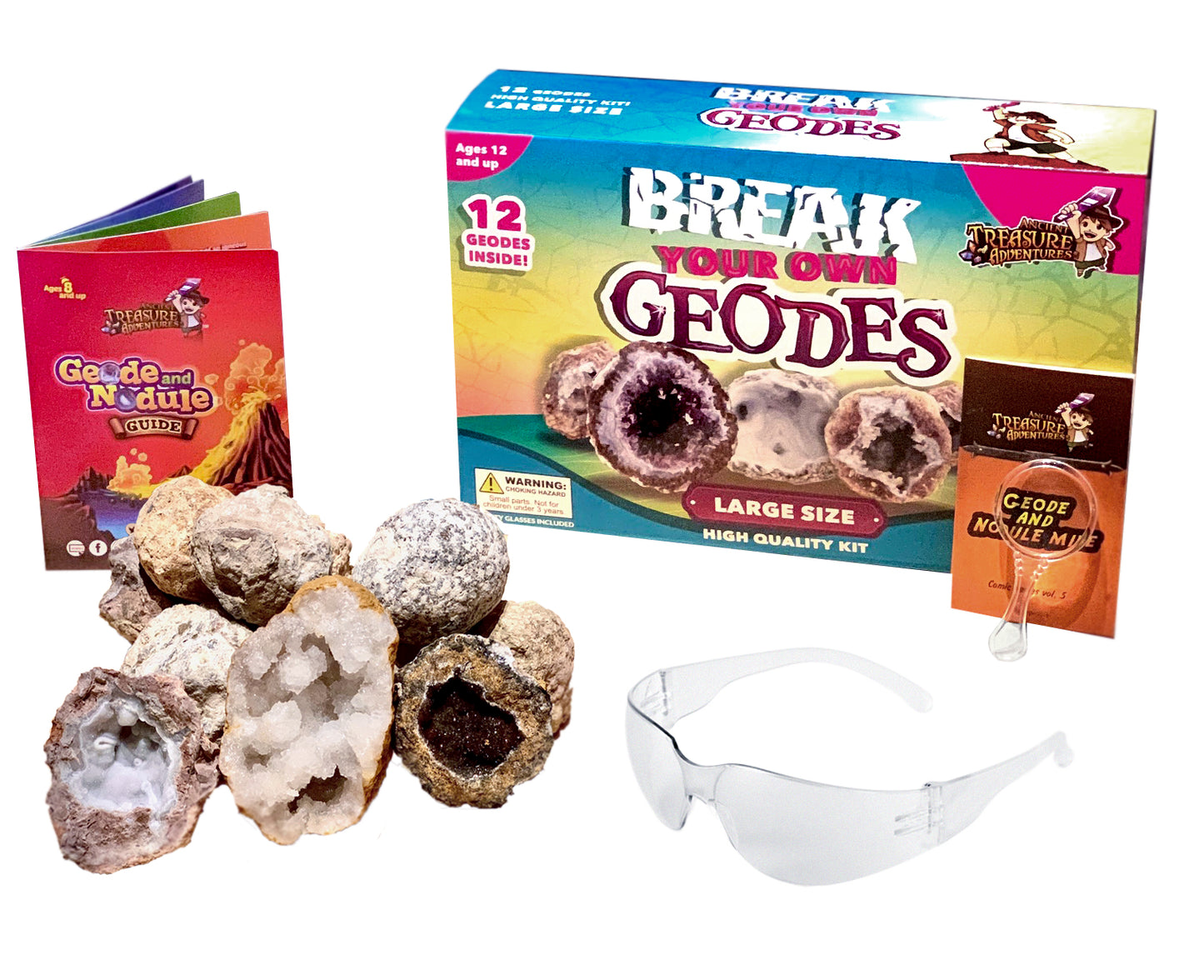 Break Your Own Geodes Kit 12 Whole Medium Size Geodes Miners Choice! Large Size