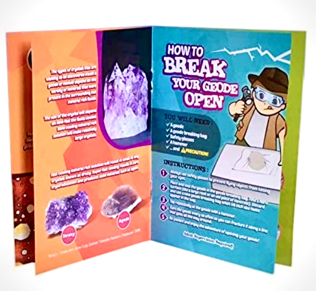 Break Your Own Geodes Kit 12 Whole Medium Size Geodes Miners Choice!